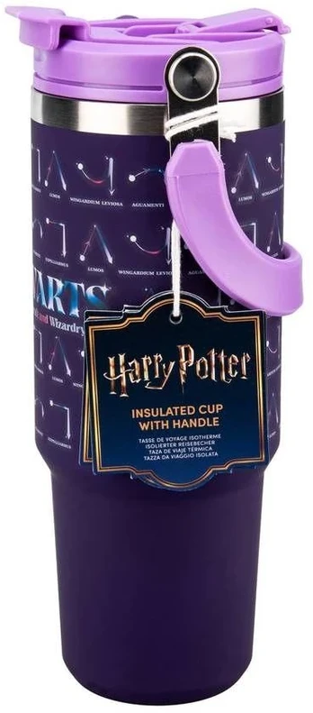 Paladone Harry Potter - Hogwarts Spells Insulated Cup with Top Handle (900ml)
