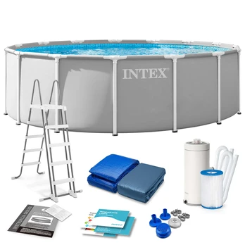 Karkasinis baseinas Intex Prism Frame 26726 457 x 122 cm su siurbliu