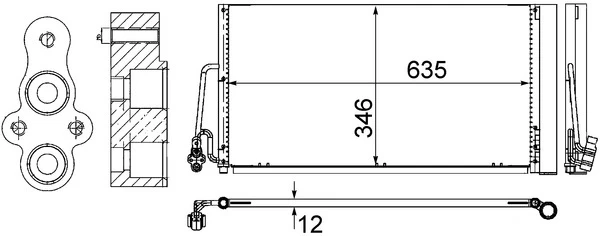 MAHLE AC 590 000S Air conditioning condenser