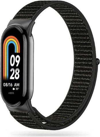 Juoda apyrankė Xiaomi Smart Band 8 / 9 / NFC laikrodžiui "Tech-Protect Nylon"