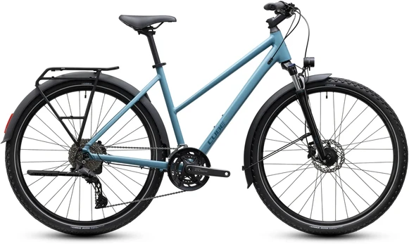 Dviratis Cube Nature Pro FE Trapeze surfblue'n'mėlynas 2027-46 cm (Dydis: 46 cm)