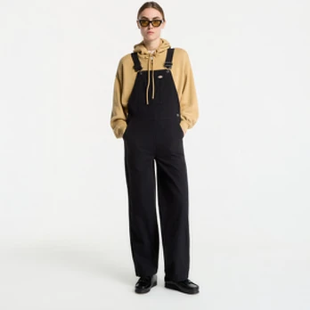 Dickies Canvas Bib Black - Dydis XS (DK0A87N8BLK1 Kelnės)