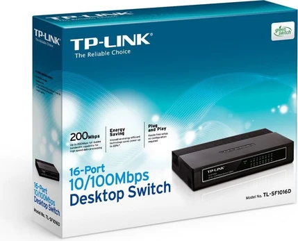 TP-Link | TL-SF1016D 16-Port 10/100Mbps Desktop Switch - switch - 16 ports