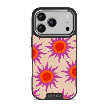 Sunset Glow - iPhone 17 Pro Case, Elite Dark (MagSafe) / Silver