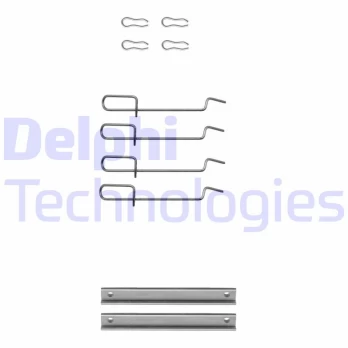 Priedų komplektas, diskinių stabdžių trinkelės DELPHI LX0113