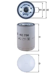 MAHLE KC756 Kuro filtras