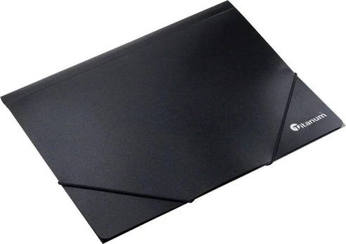 Pp A4 formato aplankas su elastine juostele juodas - Titanum