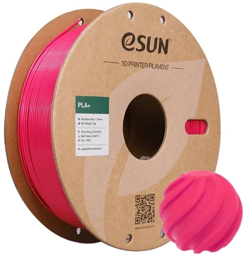 eSUN PLA+ plastikas 1.75 mm 1kg – rausvai raudonas