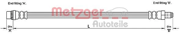 Stabdžių žarnelė METZGER 4110261