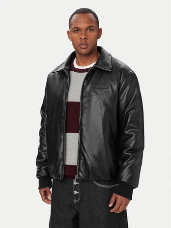 Element Dirbtinės odos striukė 62KUMPU901 Juoda Regular Fit