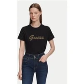 Guess Marškinėliai W6YI29 K4348 Juoda Regular Fit