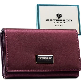 Didelė piniginė moterims Peterson, violetinė PT60