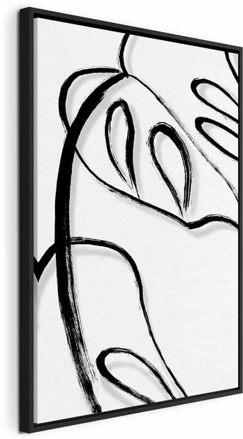 Artgeist Paveikslas - Baltas Monstera (1 Part) Vertical