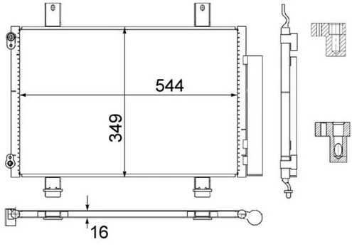 Kondensatorius, oro kondicionierius MAHLE AC456000S