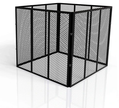 Juskys Komposto dėžė 80x80x70 cm Juodas metalas