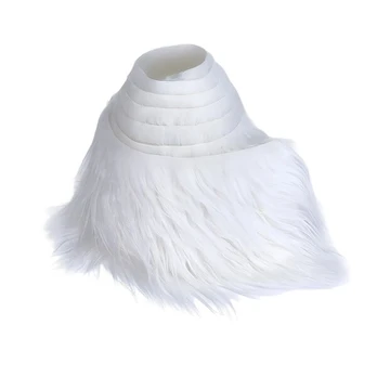Dirbtinio kailio juostelės, White 5.0cm×73.66cm