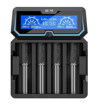 Akumuliatorių įkroviklis XTAR X4 Li-Ion/NiMh 2A AC/USB greito įkrovimo