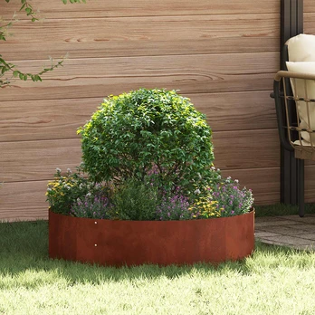 Sodo vazonas 5 pcs Ruda 80 x 80 x 20 cm
