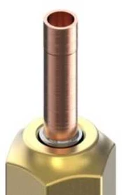 Danfoss T2/TE2 CO2 adapter 3/8 - 3/8'', Flare, 3/8'', Lodde