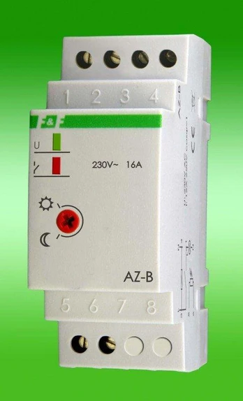 F&F prieblandos jungiklis 16A 230V 2-1000lx DIN AZ-B
