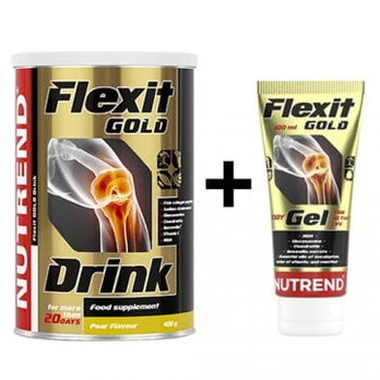 NUTREND Flexit Drink Gold Nutrend - 400g + Flexit Gold Gel - 100ml Rožinis greipfrutas