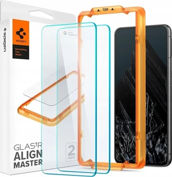 Apsauginis grūdintas stiklas Google Pixel 8 Pro telefonui "Spigen AlignMaster Glas tR 2-Pack"