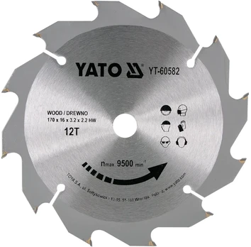Yato WIDI WOOD SHIELD 170X12TX16MM