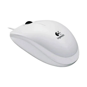 Kompiuterio pelė Logitech B100 USB balta
