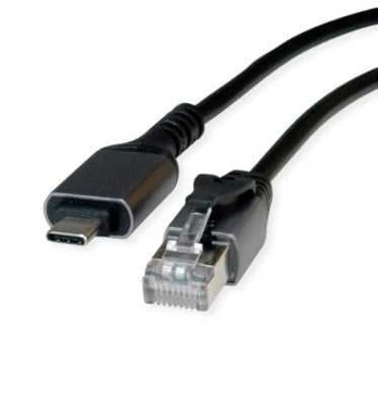 VALUE USB 3.2 Gen 2 į gigabitinį eternetą keičiantis kabelis, juodas, 2 m