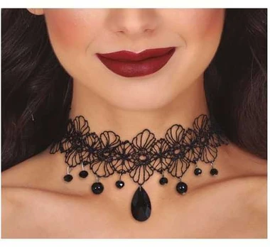 Fiesta Choker med sorte sten