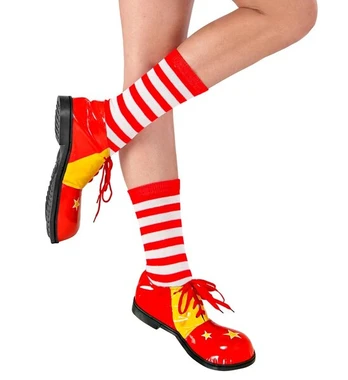 STRIPED SOCKS red-white