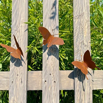 Sodo tvorelė, 1 small rusty butterfly