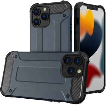 Hurtel Hybrid Armor dėklas iPhone 14 Pro – mėlynas