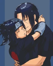 Tapyba pagal skaičius. Itachi ir Sasuke