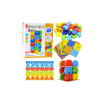 Family Arcade Game Elephant Tower Stacking 45 pcs.