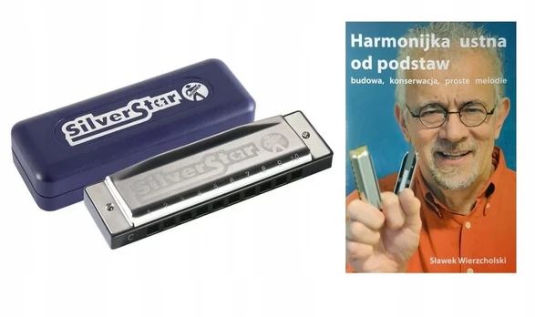 Hohner Sidabrinis Star armonikėlė burnos "e"