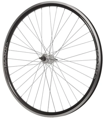 Galinis 28 colių dviračio ratas, juodas ir sidabrinis