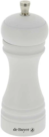 De Buyer JAVA Młynek do soli 14 cm balta matinė