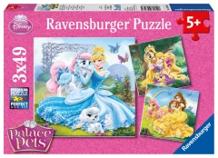 RAVENSBURGER dėlionės Belle, Cinderella and Raiponce, 3x49d., 9346 kaina