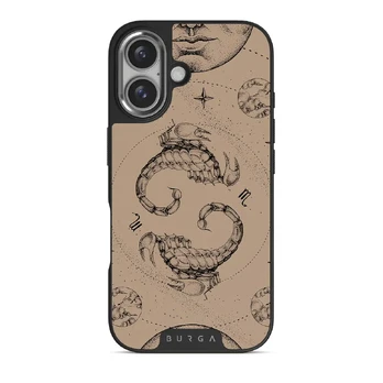 Scorpio - iPhone 16 Case, Elite Dark (MagSafe) / Silver / Beige