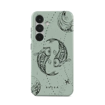 Pisces - Samsung Galaxy S25 Case, Tough (Magnetic) / N/A / Turquoise