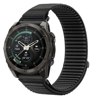Juoda apyrankė Garmin Fenix 5X / 5X Plus / 6X / 6X Pro / 7X / 8 / 8 Pro / 9 / 9 Pro (51 mm) "Tech-Protect NylonLoop"