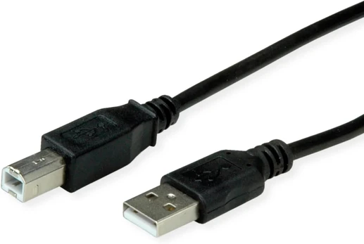 Roline Rm Usb 2.0 A-b tipo kabelis 0,8 m juodas