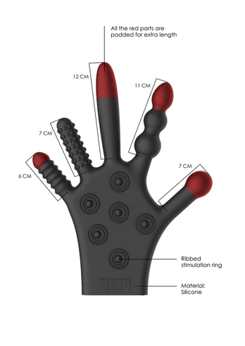 Shots Silicone Stimulation Glove