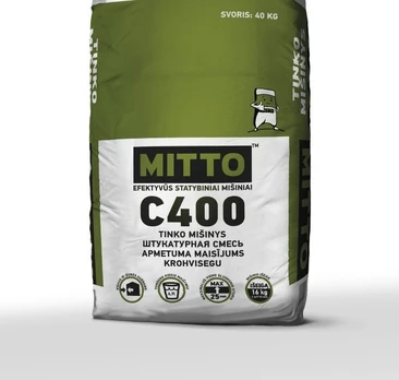Cementinis tinkas Mitto PC400, 40 kg