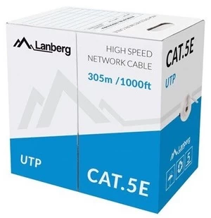 Kabelis Lanberg CAT.5E UTP, 305 m, žalia