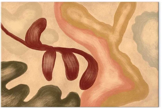 Artgeist Paveikslas - Colorful shapes – worn-out figures in lime wash technique