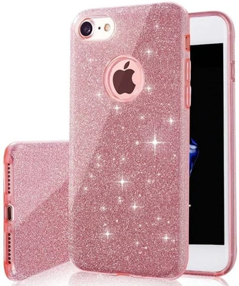 TelForceone Glitter 3in1 case for Xiaomi Redmi Note 8 Pro pink