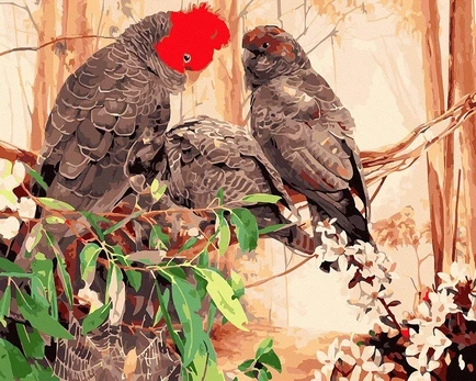 Tapyba pagal skaičius Paukščiukai 40x50 cm