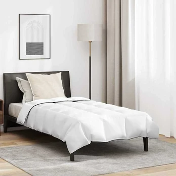 Antklodė su pagalve 2 pcs Balta 140 x 200 cm Pūkai